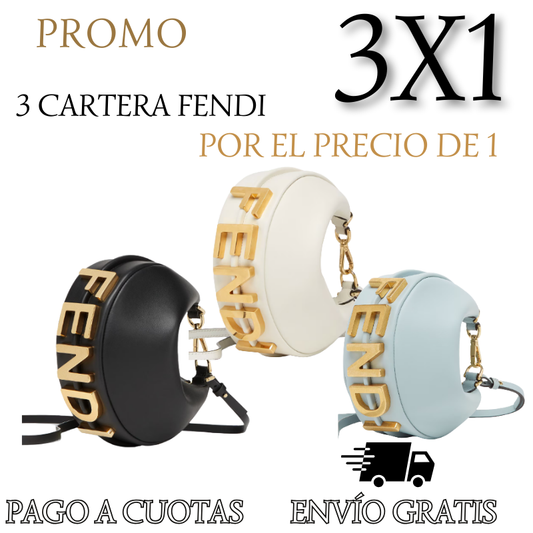 3X1 FENDI: 3 CARTERAS POR EL PRECIO DE 1