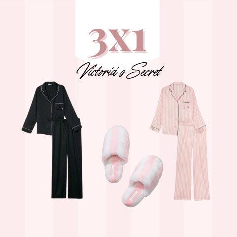 3X1 VICTORIA´S SECRET: 2 Pijamas + 1 Pantufla