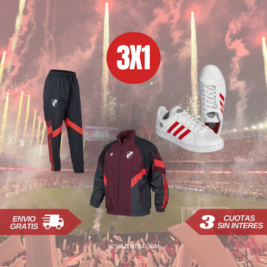 3x1: Conjunto Originals + Zapatillas River Plate