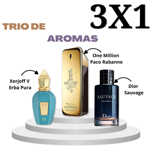 3X1 PROMO AROMA: LLEVATE 3 PERFUMES POR EL PRECIO DE 1