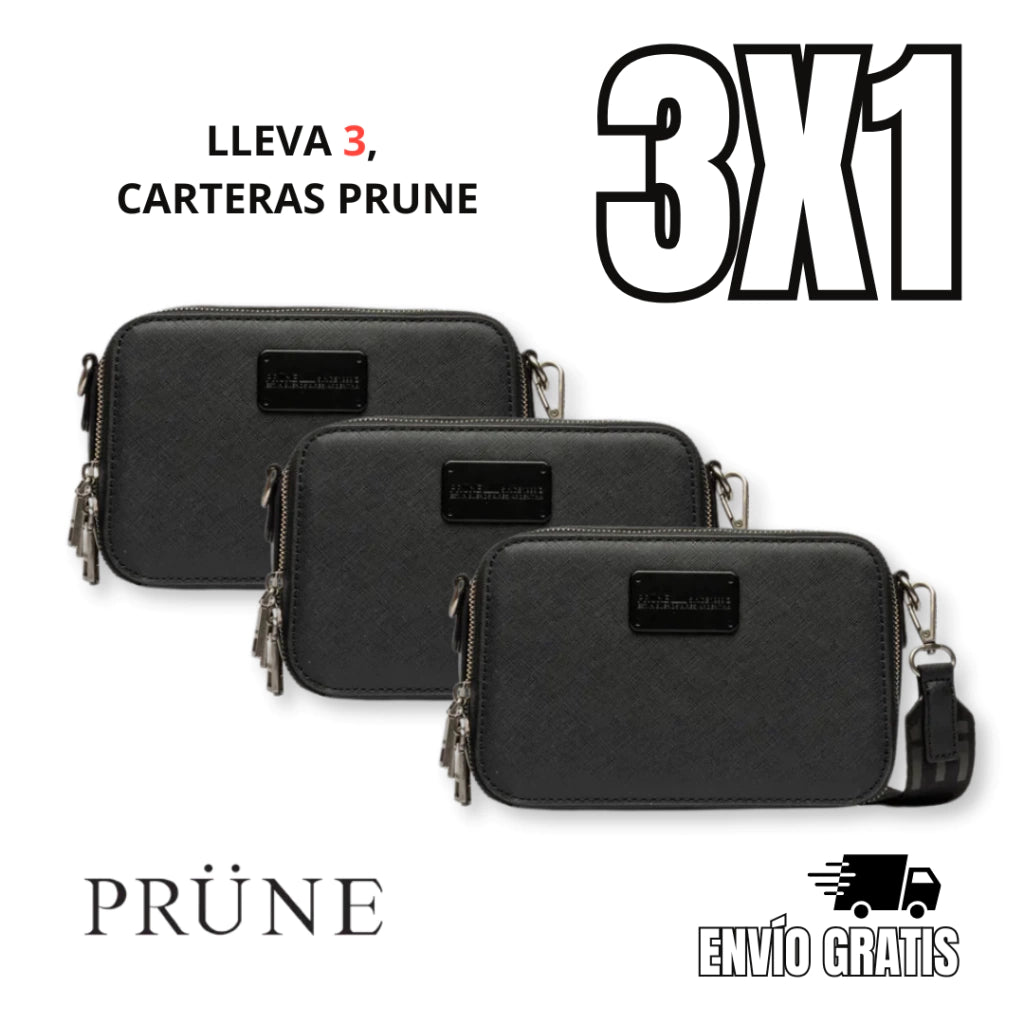 3X1 PRUNE: LLEVA 3 CARTERAS POR EL PRECIO DE 1